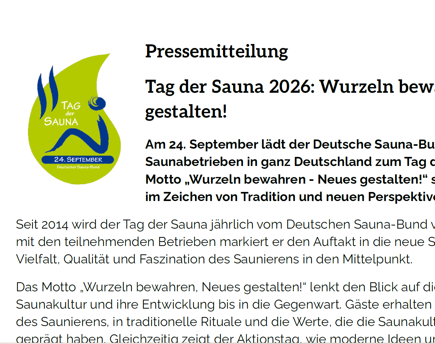 Pressemitteilung 2026